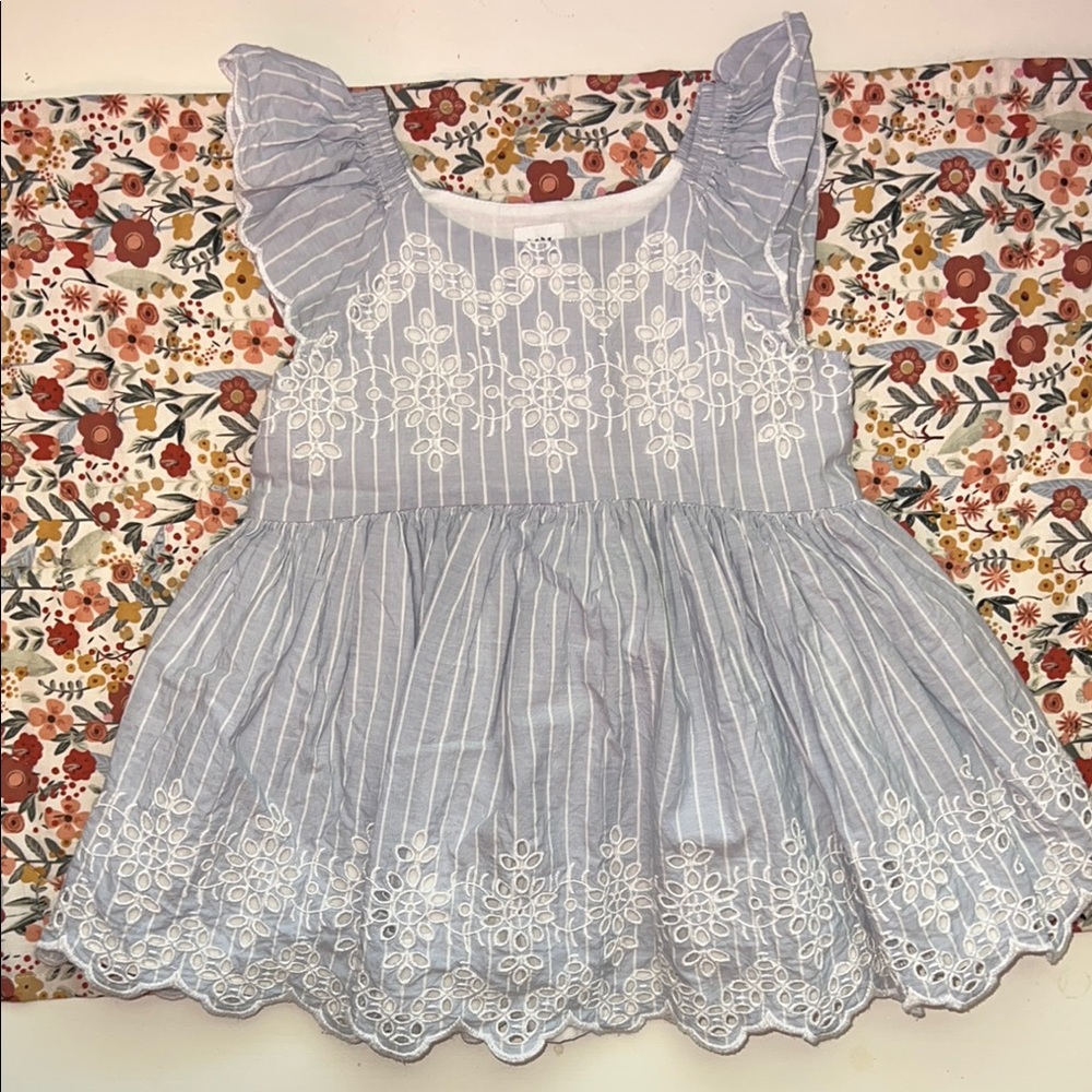 GAP Blue and White Striped Kids Dress